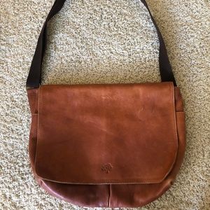 Mulberry leather messenger bag